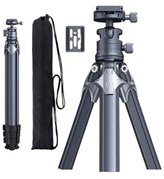 Compatible for Tripod, Travel Tripod AP-02 360° Ball Head | Compact structure, QR plate, Carrying bag, For DSLR/mirrorless