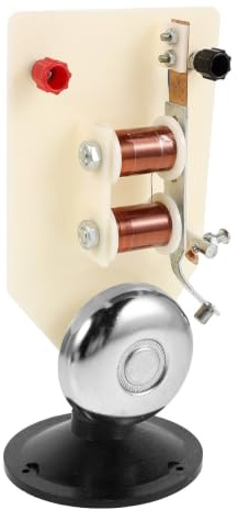 FOYTOKI Elektrisk Ringklocka för Fysikexperiment med Vertikal Design Elektromagnetisk Principmodell för Skollabb Stabil Ljudsignal Enkel Installation och Kompatibel med Strömkällor