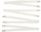Toweter 2 Set,4 Stück 29 to 82 unter Matratze Bett/Bettlaken Verschluss verstellbar, Kreuz und quer Bettlaken Bänder Hosenträger, slipcover Verschluss, Langen Riemen Clip Bands (Weiß)