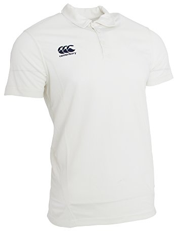 Canterbury Mens Short Sleeve Cricket Shirt (M, Cream)