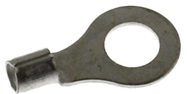 Lumonic 25x Quetschkabelschuhe blank 4-6mm² I RIngkabelschuhe M8 unisoliert I Kabelschuhe M8, Rohrkabelschuh 4mm2 6mm2 Ringösen, Quetschverbinder