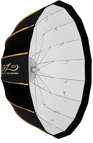 Glow EZ Lock Quick Softbox parabolica beauty dish, 34 White