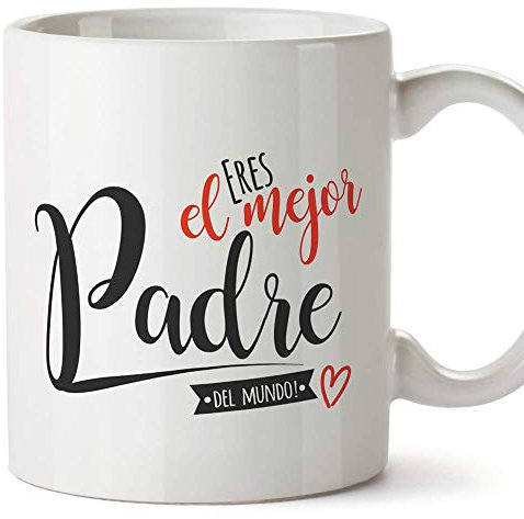 MUGFFINS Taza Papá (Mejor Padre del Mundo() - Regalos Originales y Divertidos para el Día del Padre