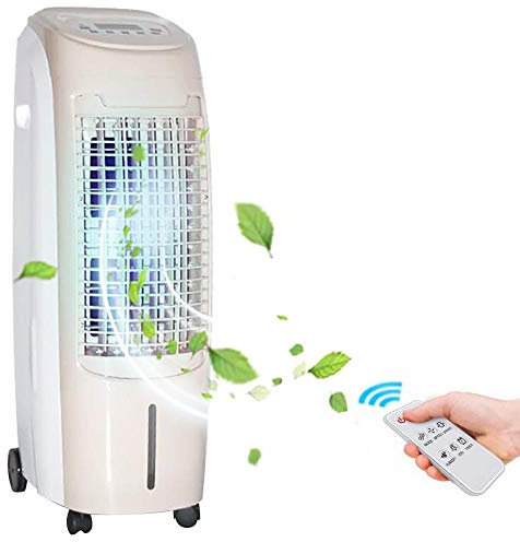 Bakaji Raffrescatore Rinfrescatore Ventilatore Umidificatore Inizzatore d'aria Air Cooler Massima Potenza Raffreddamento Serbatoio 15 Litri Ghiaccio Acqua Filtro Antipolvere Timer e Telecomando