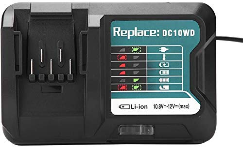 Replace battery Charger for Makita 10.8V 12V DC10WD DC10SB DC10WC BL1015 BL1016 BL1021B BL1020B BL1040B BL1041B Quick Charger(uk plug) 197339-1 197406-2 (DC10WD Charger)