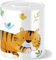 OWLBOOK® Safari Tiger Kinder Spardose Kinder Junge Mädchen | Geschenke zur Einschulung | Taufgeschenke | Geschenk Taufe Geburt Geburtstag | Sparschwein | Sparbüchse | Wiederverschließbar