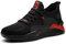 Sportliche Sicherheitsschuhe Herren Damen S3 Leicht Atmungsaktiv Arbeitsschuhe Stahlkappen Schuhe-Schwarz A-39 EU
