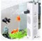Leise Aquarium Innenfilter 4in1 Aquarienfilter, 500-1800L/H Aquarien Filter mit 2 Filterschwämmen Wasserpumpe Sauerstoff Belüftung Wave Maker für 20L-1500L Aquarium (15W 1000L/H)