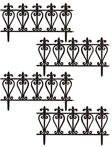 Zierzaun Ornament Nessa Beeteinfassung Beetbegrenzung 244 cm HTI living