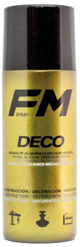 Fm spray Bombe de peinture spray déco dorée 400ml