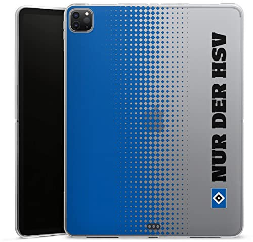 DeinDesign Silikon Hülle kompatibel mit Apple iPad Pro 12.9 (2020) Case Tablet Hülle HSV transparent Hamburger SV