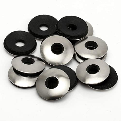 TERF® Lot de 10 rondelles d'étanchéité collées M10 (10 mm)x25 mmx2.8 mm en acier inoxydable A2 (304) en caoutchouc néoprène 10 mm de diamètre intérieurx25 mm de diamètre extérieurx2.8 mm d'épaisseur