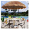 Rovsd Parapluie Extérieur en Paille, Parasol De Jardin De Patio De Plage Parasol Imperméable Pliant Parasol Hawaïen Inclinable (Couleur Naturelle) (Couleur : Hawaiian Parasol Ø200cm(6.5ft))