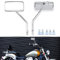 Chrom Lenkerendenspiegel Motorrad, M8 M10 Rückspiegel motorrad mit Packung Schraube für Scooter Street Bike Cruiser Chopper Sport Bike ATV