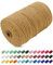 Uiopa Corda Macrame 3mm x 200m, Filo Macrame Cordoncino Cotone Naturale Spago Colorato Cordino per Borse Uncinetto, Wall Hanging, Decorazioni, Fai da Te, Piante da Appendere (Caffè)