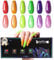 Beautilux Vernis Semi permanenter fluoreszierender UV/LED Gel Glitzer Gel Nagellack Reflektierender Nagelgel Lack Soak Gel 6 * 10ml für Nail Art DIY Home Salon Nail Art (SZTH-003)