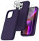 TOCOL Silicone for iPhone 13 Pro Max Case 6.7-Inch, Liquid Silicone Multi-Color Slim Silky-Soft Touch Anti-Scratch Shockproof Protective Phone Cover, Midnight Purple