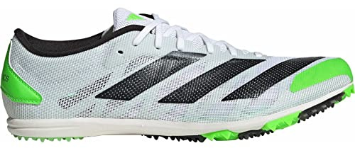 Adidas Unisex Adizero XCS Shoes-Low (Non Football), FTWR White/Night Met./Solar Green, 46 2/3 EU
