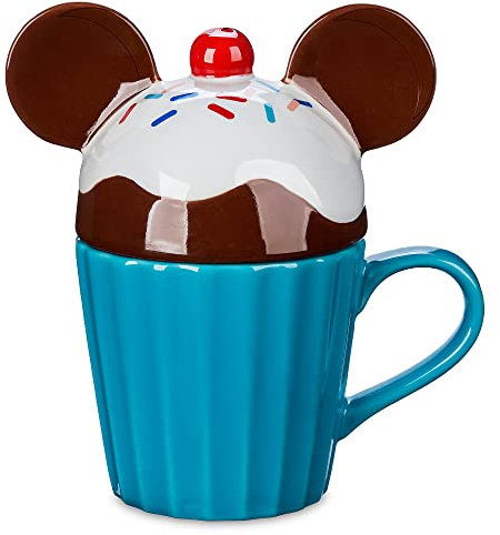 Disney Taza con tapa para cupcakes de Mickey Mouse