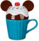 Disney Tazza con coperchio Mickey Mouse Cupcake