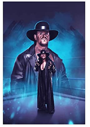 Shenywell Leinwand Bilder Poster mit 150 berühmten Boxkampf der Undertaker,Kunstdruck, Gemälde für Wohnzimmer, Schlafzimmer, Dekoration, 40x50cm Kein Rahmen