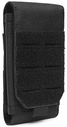 YONCONO Tactical Molle Phone Pouch, Universal Waterproof Smartphone Holster Belt Mobile Phone Case with Laser Loop, Military Mini Waist Bag for 4-6.7 Large Screen