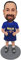 mydedor Individuelle Wackelkopf-Figur, Blondie Frau, personalisierte Puppe, Geschenke