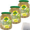 Kühne Silberzwiebeln in pikantem Aufguss 3er Pack (3x330g Glas) + usy Block