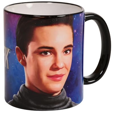 Elbenwald Star Trek Tasse mit Wesley Crusher Motiv Rundumdruck Keramik 320 ml mehrfarbig