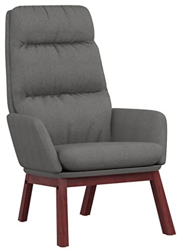 vidaXL Relaxsessel Polstersessel Sessel Fernsehsessel Polsterstuhl Armsessel Loungesessel Ruhesessel Bürostuhl Wohnzimmer Hellgrau Stoff