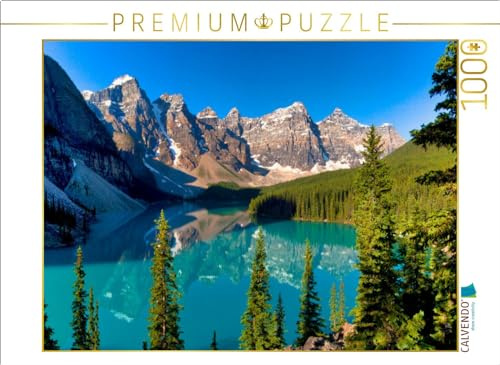 CALVENDO Puzzle EIN Motiv aus dem Kalender Moraine Lake, Alberta/Kanada | 1000 Teile Lege-Größe 64 x 48 cm Foto-Puzzle für glückliche Stunden