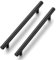 Ravinte 15 Pack Kitchen Cupboard Handles Black Cupboard Handles 160mm Hole Center T Bar Kitchen Handles Pulls for Cabinets and Drawers, UKT160HS15