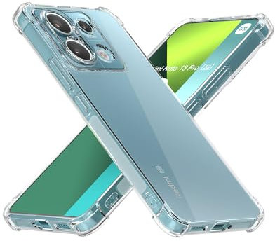Cresee Hülle für Xiaomi Redmi Note 13 Pro 5G / Poco X6 5G, Transparent Case Handyhülle mit Verstärkte Ecken Schutzhülle Dünn Weich Cover Stoßfest Bumper, Clear