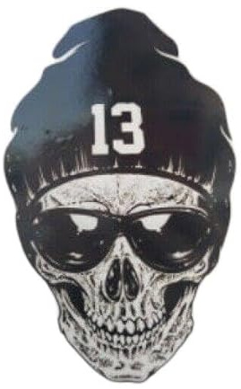 Antip-Tools Aufkleber Sticker Motorrad Auto 9 cm * 14,4 cm Aufkleber Lustiger Schädel