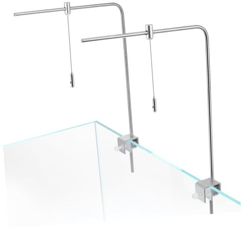 Ipetboom Ständer 1 Satz Aufhänger Für Fischbecken Bausatz Leichtes Gestell Led-ständer Längenverstellbarer Aquarium-beleuchtungshalter Rostfreier Stahl Aluminiumlegierung Hängend, SX049QPU4214IB