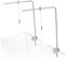 Ipetboom Ständer 1 Satz Aufhänger Für Fischbecken Bausatz Leichtes Gestell Led-ständer Längenverstellbarer Aquarium-beleuchtungshalter Rostfreier Stahl Aluminiumlegierung Hängend, SX049QPU4214IB