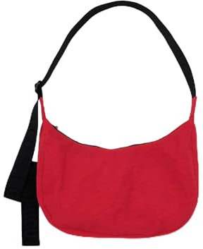 BAGGU Mittelgroße Nylon-Halbmondtasche, Candy Apple, Einheitsgröße