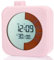 Visueller Timer, 3 in 1 Modus Uhr Alarm und 60 Minuten Countdown, Digital Timer mit Buntem Bildschirm für Kinder Erwachsene Schule Zuhause Küche Arbeit (Rosa)