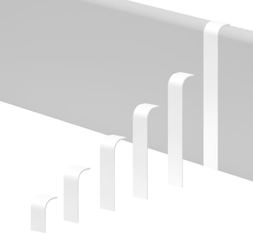 REESE Verbinder für Sockelleisten - 18 x 120mm - Weiß - passgenau - Profil München - einfache Montage ohne Bohren - strapazierfähig