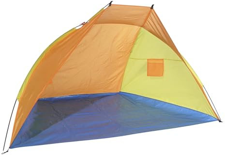 Strandmuschel mit Fiberglasgestänge 220x115x115cm 62006
