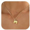 Halora Bubble Letter Necklace Gold Balloon Initial M Necklace Kette Mit Buchstaben Halskette Anhänger Buchstabenkette Damen