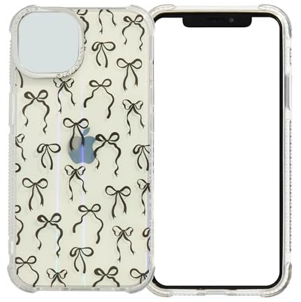 Skinnydip for iPhone 14 Pro Max Case - Micro Bows Shock Protective for iPhone Cover for Girls, Cute Design, Slim & Lightweight, Anti-Scratch, Compatible with iPhone