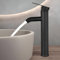 GRIFO lavabo ALTO | GRIFO lavabo NEGRO, incluye todos lo necesario para su montaje, sistema de montaje fácil, tamaño y conexiones estándar, fabricado en acero inoxidable