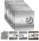 6-Pack Cabinet Door Hinge Repair Plates, Metal Cabinet Hinge Repair Replacement Kit, Cabinet Hinge Repair Brackets, Hinges Repair Fixing Plates with Screw for Kitchen Cupboard Door Locker Cabinet Door