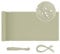 Sekey Brise Vue Balcon Occultant Oxford Protection UV Opaque Résistant aux Intempéries 90x600cm, avec Attaches de câble, Taupe