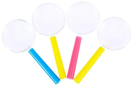 BESTonZON 4 Stück Lupe experimente Experiment Children Toys spielsachen jucarii pentru copii spielsachen für kinderknallzeug Lupe für Kinderlupe