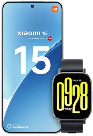Xiaomi 15 Smartphone, 12+512GB, White, 50MP Leica main camera, 5240mAh battery, 90W HyperCharge, HyperAI (No power adapter included)