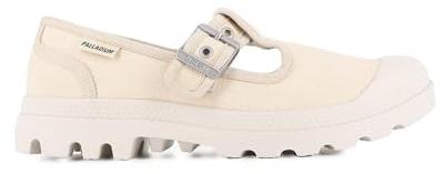 Palladium Unisex Pampa M Washed Mary Jane Flat, Sahara, 35.5 EU