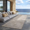 Carpettex Outdoor Teppich wetterfest Beige 80x250 cm Läufer, UV-beständig, ideal für Küche, Balkon, Terrasse auch Wohnzimmer und Esszimmer, Palmblätter-Design, Pflegeleicht