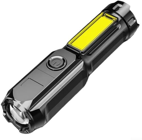Linterna recargable de 100000 lúmenes LED con carga USB y función de zoom para iluminación de larga distancia